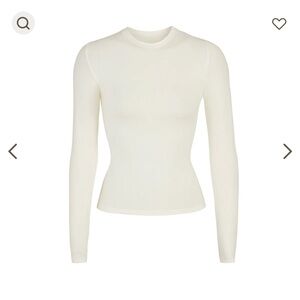 SKIMS Cotton Jersey long sleeve top in bone